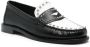 SANDRO two-tone leather loafers Black - Thumbnail 2
