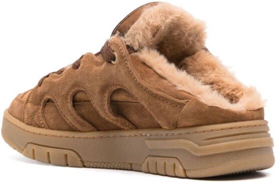 SANTHA Model 1 suede slippers Brown