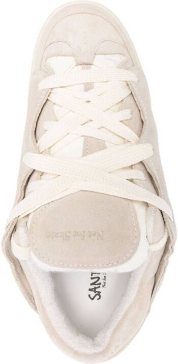 SANTHA Model1 lace-up suede sneakers Neutrals