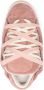 SANTHA panelled padded leather sneakers Pink - Thumbnail 4