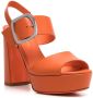 Santoni 105mm block-heel sandals Orange - Thumbnail 2