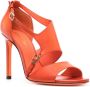 Santoni 105mm leather sandals Orange - Thumbnail 2
