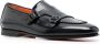 Santoni 20mm buckle-fastening leather loafers Black - Thumbnail 2