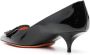 Santoni 48mm pointed-toe patent leather pumps Black - Thumbnail 3