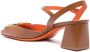 Santoni 50mm closed-toe leather sandals Brown - Thumbnail 3