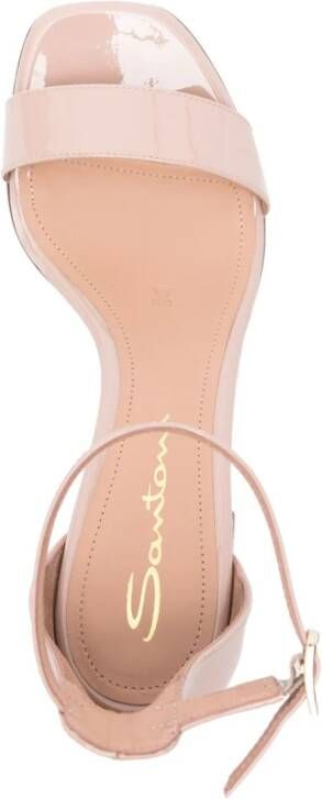 Santoni 75mm leather sandals Pink