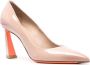 Santoni 85mm patent-leather pumps Pink - Thumbnail 2