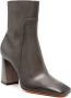 Santoni 90mm leather ankle boots Grey - Thumbnail 2