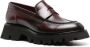 Santoni Alfie penny-slot leather loafers Red - Thumbnail 2