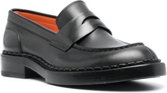 Santoni Alfie round-toe loafers Black