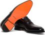 Santoni almond-toe leather penny loafers Brown - Thumbnail 3