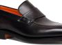 Santoni almond-toe leather penny loafers Brown - Thumbnail 5