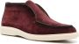 Santoni almond-toe suede loafers Red - Thumbnail 1