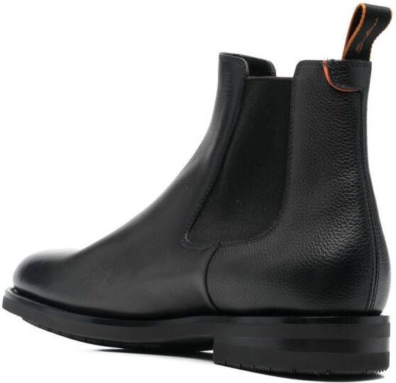 Santoni ankle-length leather Chelsea boots Grey