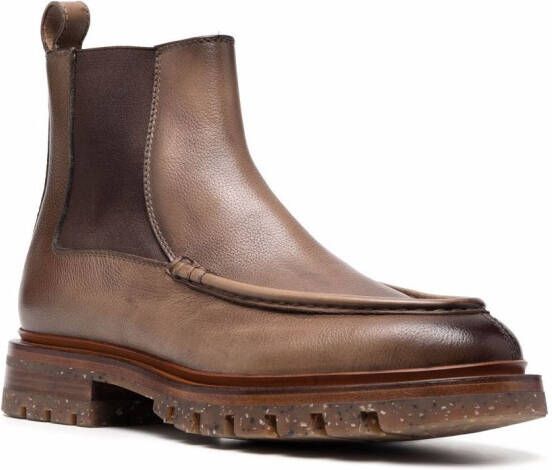 Santoni Beatles chelsea boots Brown