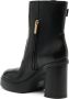 Santoni buckle-detail 11mm leather boots Black - Thumbnail 3