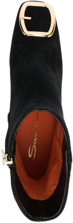 Santoni buckle-detail 50mm boots Black