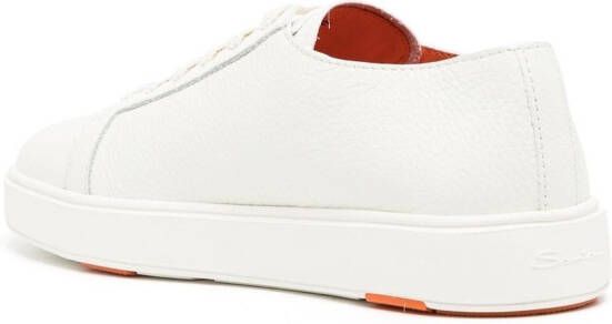 Santoni buckle-detail low-top sneakers White