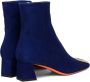 Santoni buckle-detail suede boots Blue - Thumbnail 3