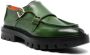 Santoni buckled leather loafers Green - Thumbnail 2