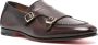Santoni buckled leather Monk shoes Brown - Thumbnail 2