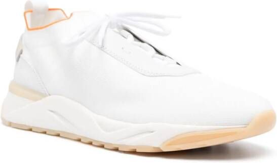 Santoni Bueno leather sneakers White