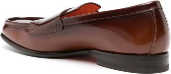Santoni Carlos double-strap monk shoes Brown