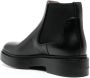 Santoni Chelsea round-toe leather boots Black - Thumbnail 3