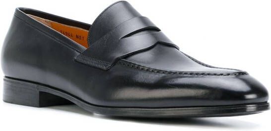 Santoni classic loafers Black