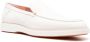 Santoni contrast-stitch leather loafers White - Thumbnail 2