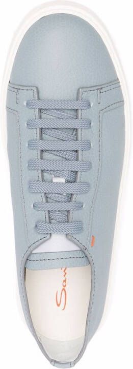 Santoni contrast-tongue low-top sneakers Blue
