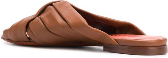 Santoni crossover sandals Brown