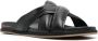 Santoni crossover-straps leather sandals Black - Thumbnail 2