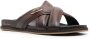 Santoni crossover-straps leather sandals Brown - Thumbnail 2