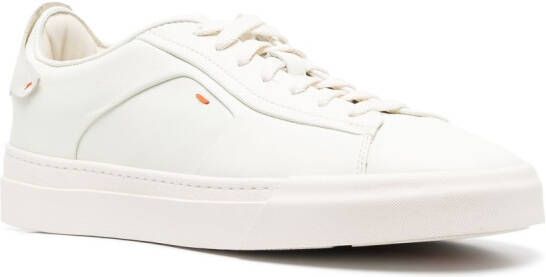 Santoni debossed-logo sneakers White