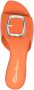 Santoni decorative-buckle leather sandals Orange - Thumbnail 4