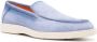 Santoni denim-print loafers Blue - Thumbnail 2