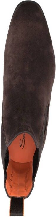 Santoni Detoxify elasticated-panel boots Brown