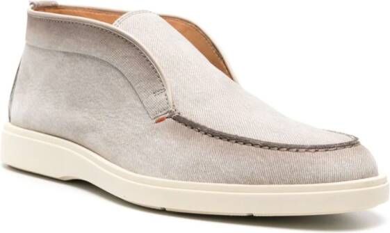 Santoni Digits leather loafers Grey