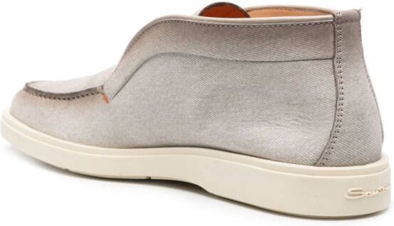 Santoni Digits leather loafers Grey