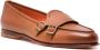 Santoni double-buckle leather loafers Brown - Thumbnail 2