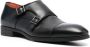 Santoni double-buckle leather monk shoes Black - Thumbnail 2