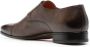 Santoni double-buckle leather monk shoes Brown - Thumbnail 3