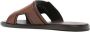 Santoni double-buckle leather sandals Brown - Thumbnail 3