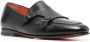 Santoni double-buckle leather shoes Black - Thumbnail 2