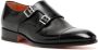 Santoni double-buckle leather shoes Black - Thumbnail 2