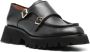 Santoni double-buckle leather shoes Black - Thumbnail 2
