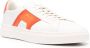Santoni Double Buckle low-top leather sneakers White - Thumbnail 2