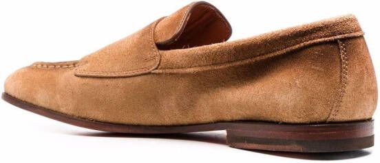 Santoni double-buckle monk shoes Brown