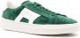 Santoni Double-Buckle suede panelled sneakers Green - Thumbnail 2
